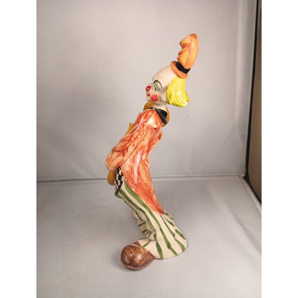 Vintage Fontanini Depose Italy Clown Saxophone Statue Figurine 9.5" x 4.75" - Picture 2 of 6